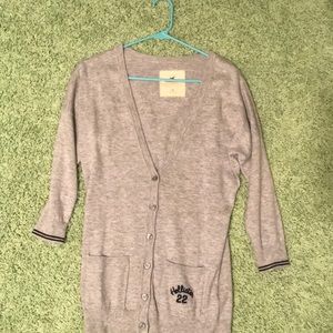 Hollister grey cardigan